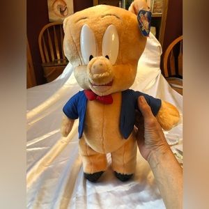 Vintage Porky Pig Plush Animal 1997 Ace Warner Looney Tunes with Tag